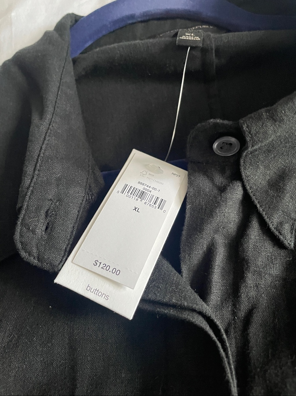 NWT Banana Republic linen-blend shirt dress - Picture 5 of 9